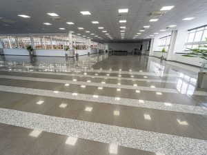 Obra realizada nas farmacias são joão com venda e colocação de basato lustrado e granito branco fortaleza