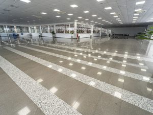 Obra realizada nas farmacias são joão com venda e colocação de basato lustrado e granito branco fortaleza